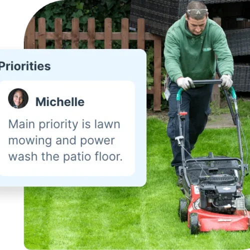 Gardener-mowing-a-lawn